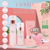L.Soulle Day Routine Skincare Set - Dry Skin (Mist Toner+Serum+Cream+Sunscreen+FREE Gua Sha) [HALAL]